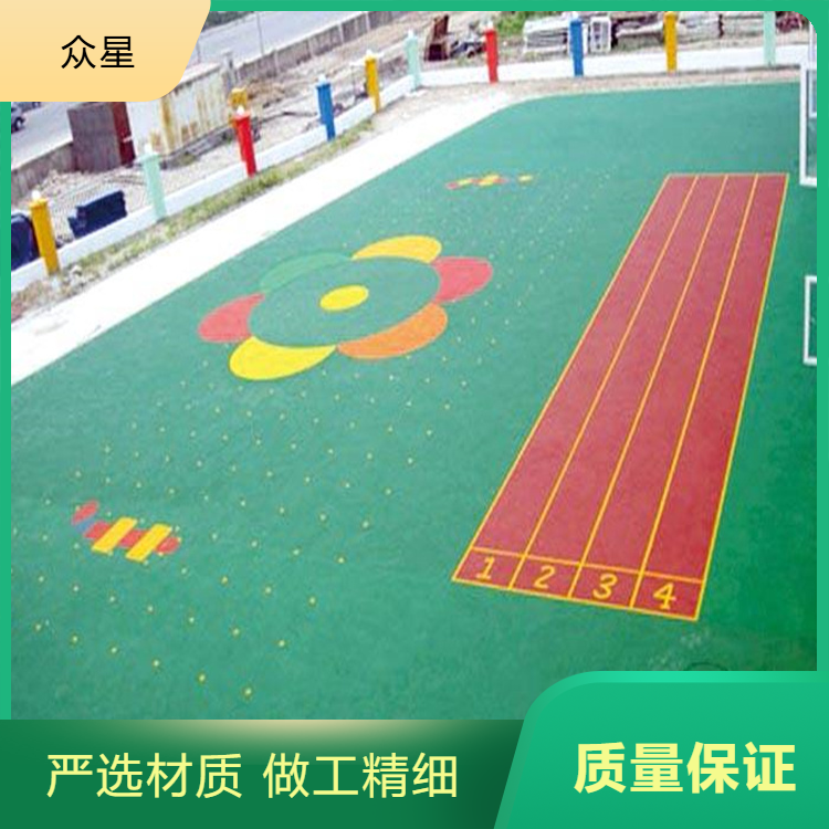 聊城市学校塑胶跑道塑胶地坪 - 厂家